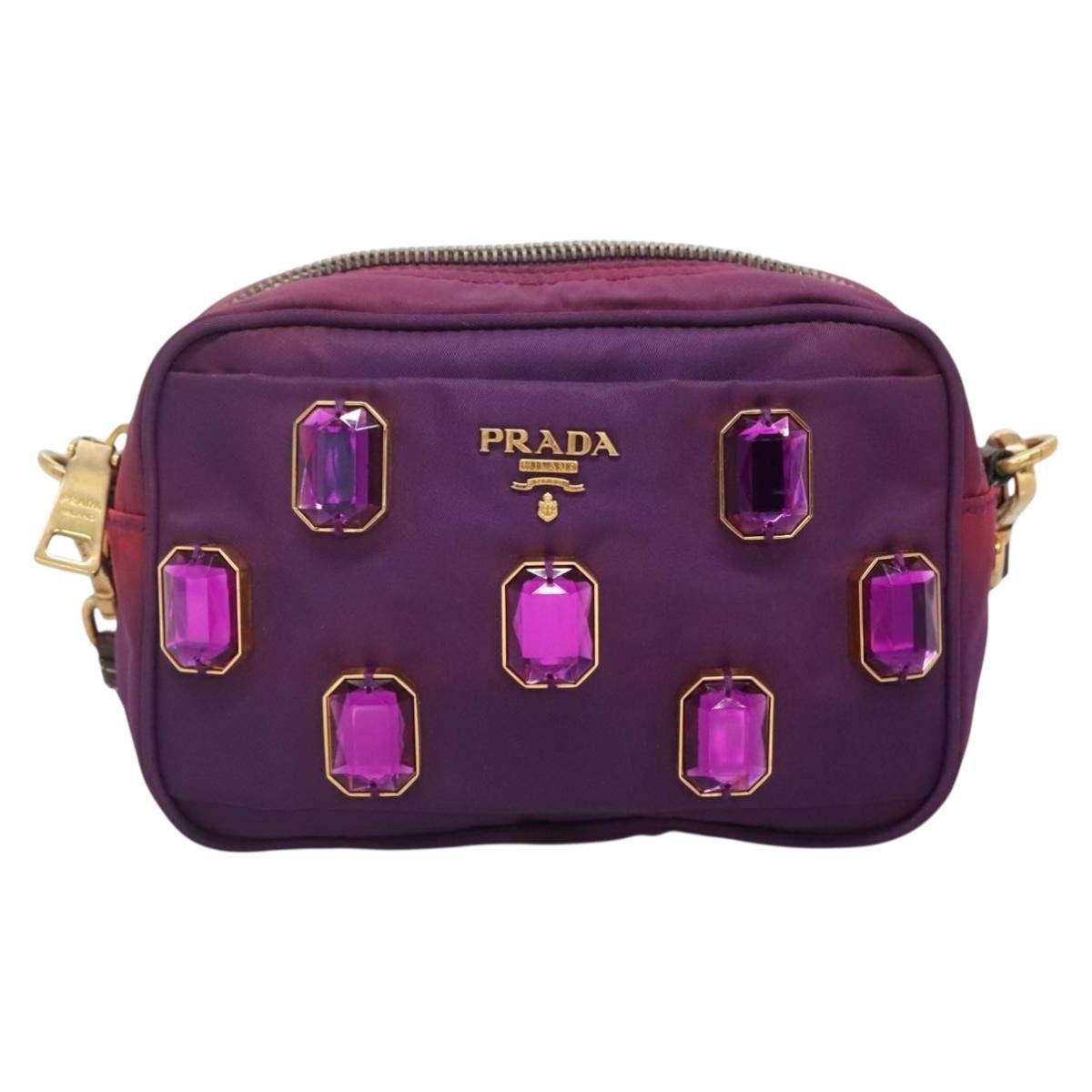 Prada Prada Tessuto pietre Crossbody Crystal Size ONE SIZE - 1 Thumbnail