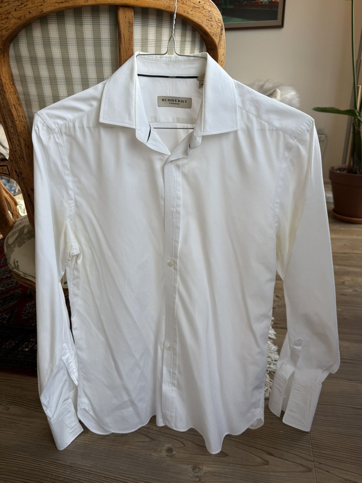 Burberry Burberry London White Button-Down Shirt – Slim Fit, Medium Size US M / EU 48-50 / 2 - 1 Thumbnail