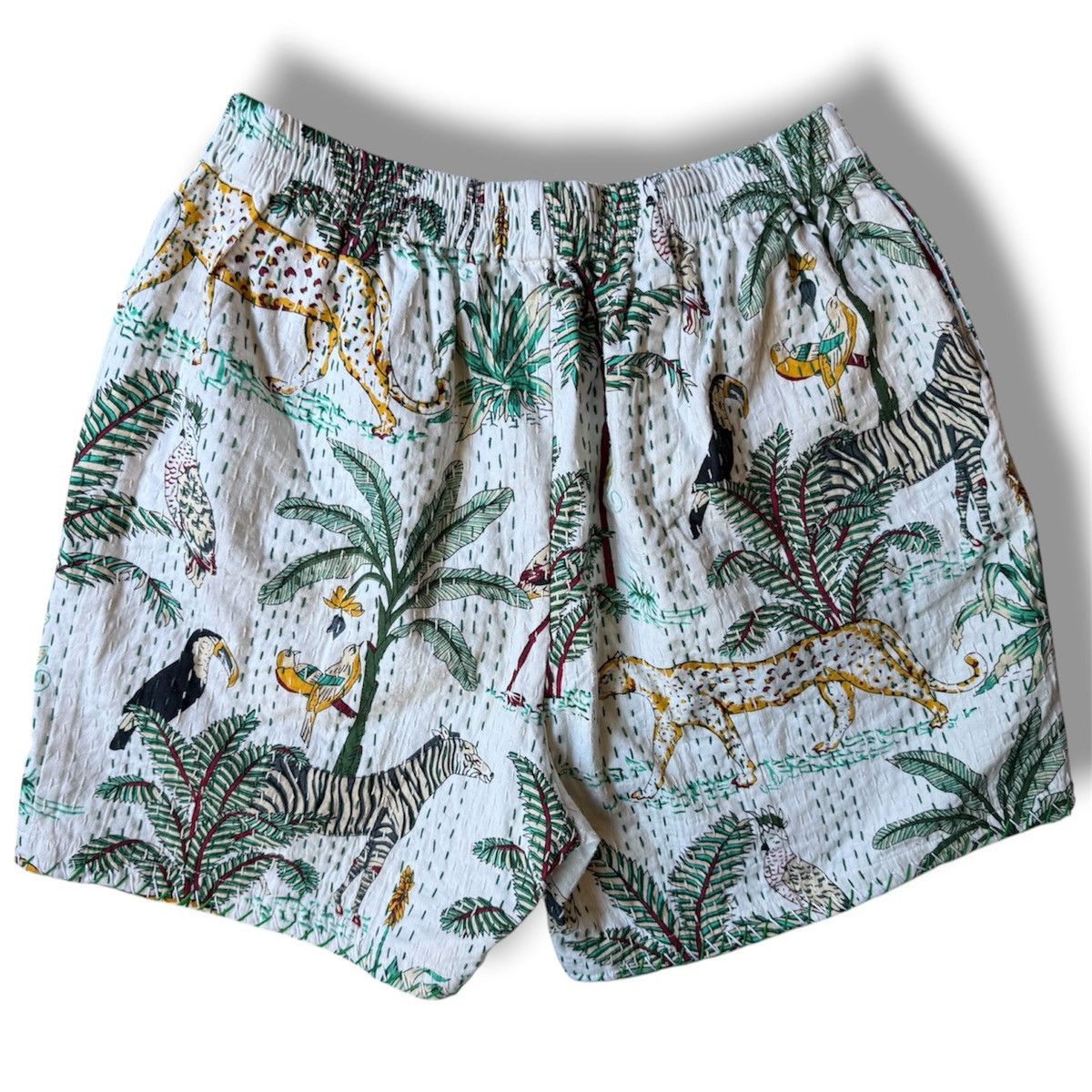 HARAGO Harago Printed Kantha Shorts In White Size Large Size US 34 / EU 50 - 2 Thumbnail