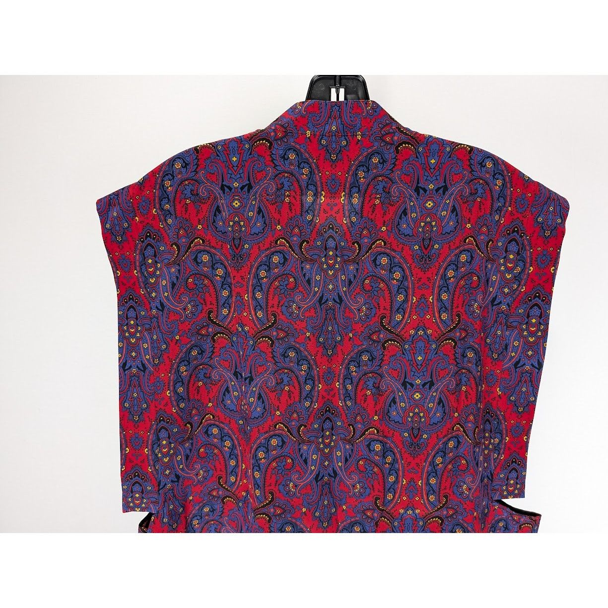 Saint Laurent Paris o1rshd1 Chemise Sans Manches Silk Sleeveless Shirt in Blue Size US L / EU 52-54 / 3 - 14 Thumbnail