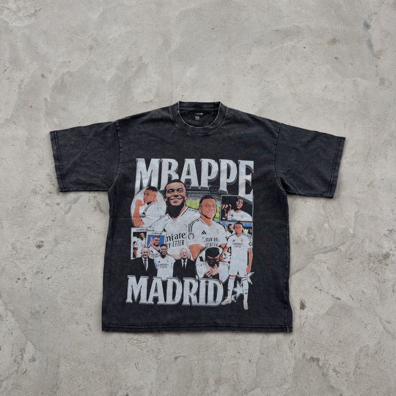 Vintage Vintage 90s Real Madrid Mbappe Tee Size US M / EU 48-50 / 2 - 1 Thumbnail