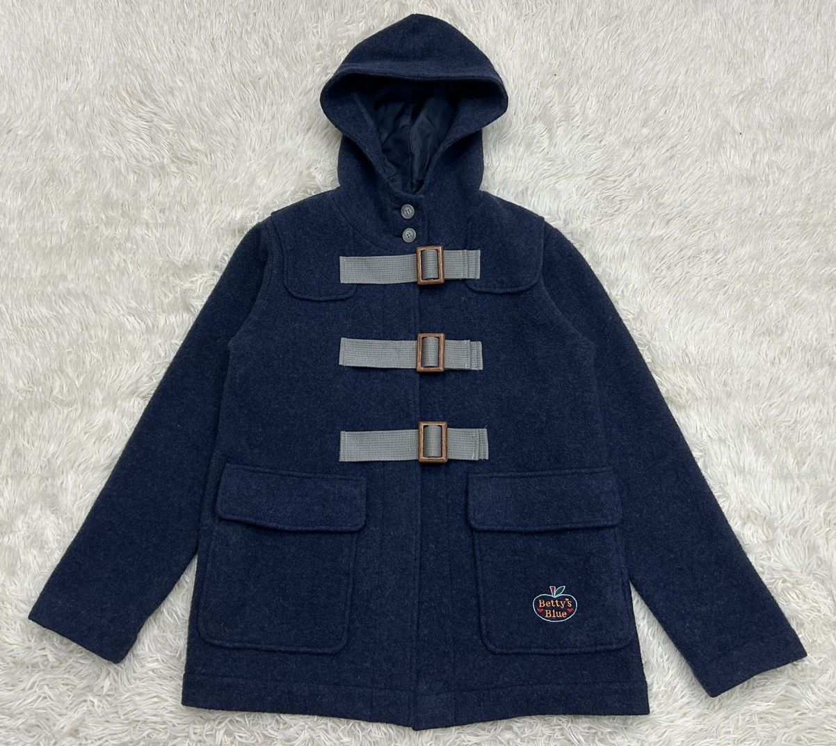 Japanese Brand Japanese Brand Betty's Blue Hooded Wool Jacket Size US M / EU 48-50 / 2 - 1 Thumbnail