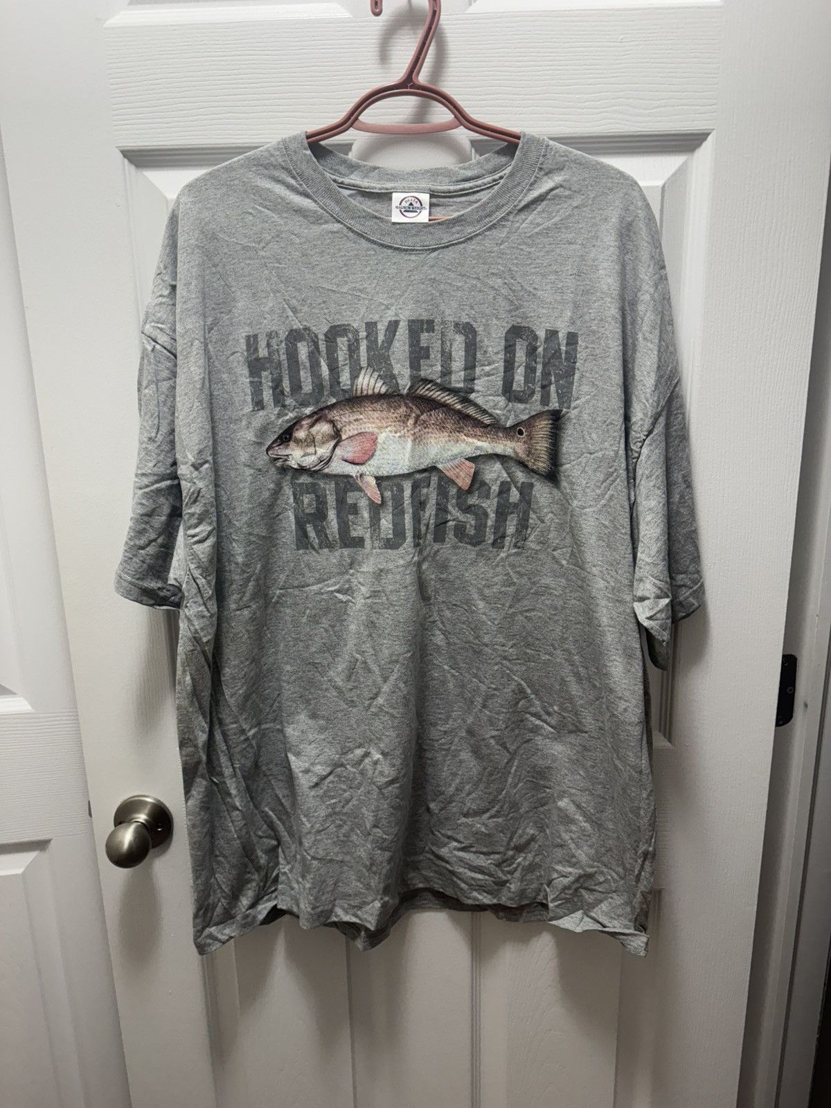 Delta Delta Magum Weight Hooked on Redfish Vintage Fishing Humor Size US XXL / EU 58 / 5 - 1 Thumbnail