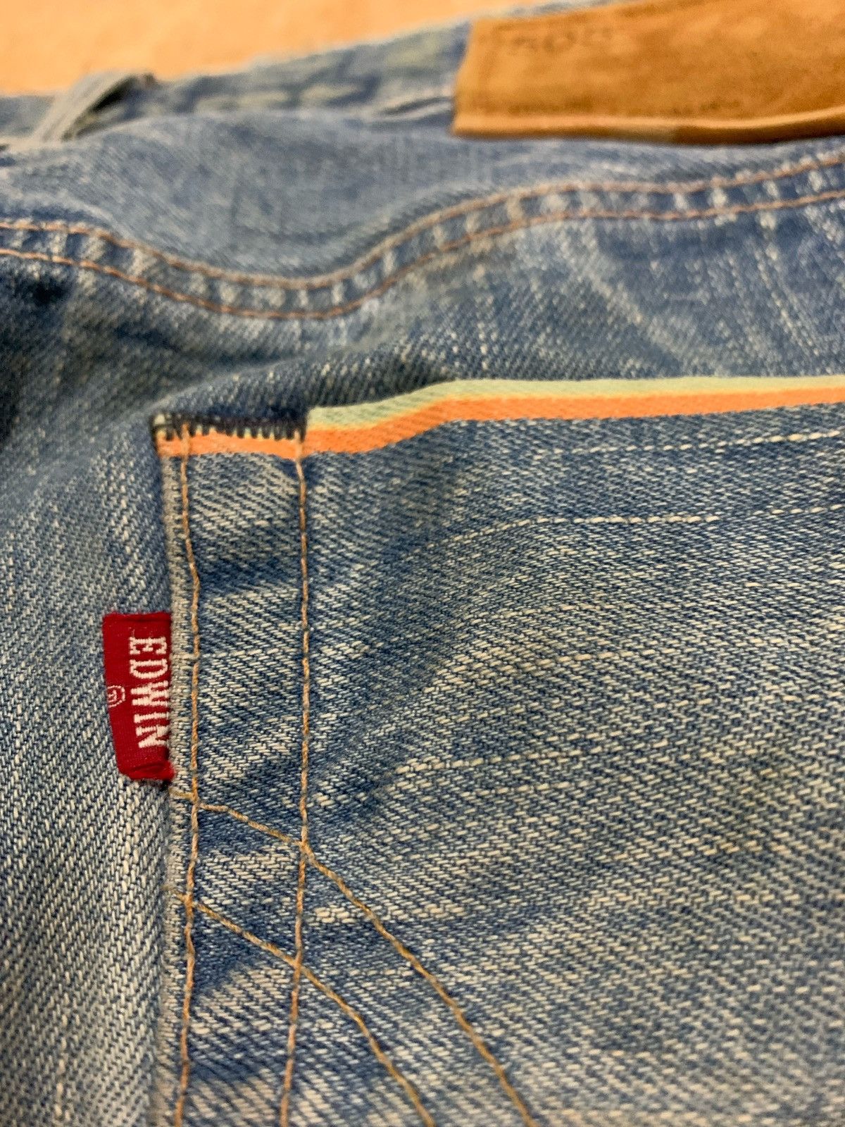Japanese Brand Vintage Distressed Denim Edwin Selvedge Jeans Size US 30 / EU 46 - 8 Thumbnail