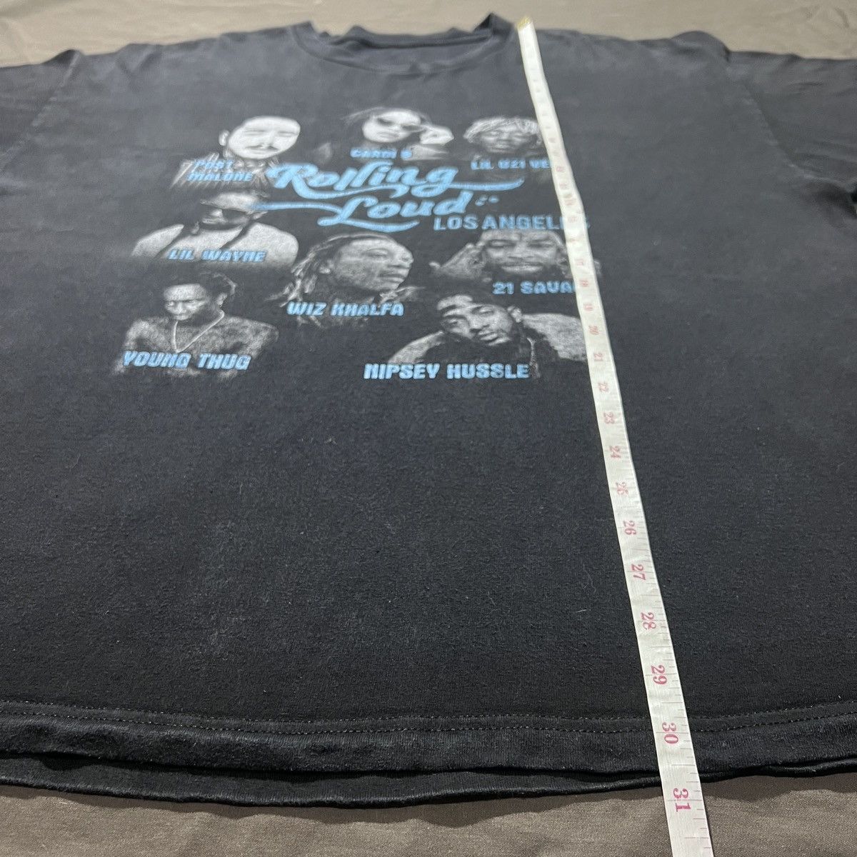 Rap Tees RollingLoud Wiz Khalifa Lil Wayne Nipsey Hussle Faded Hiphop Size US XXL / EU 58 / 5 - 13 Thumbnail