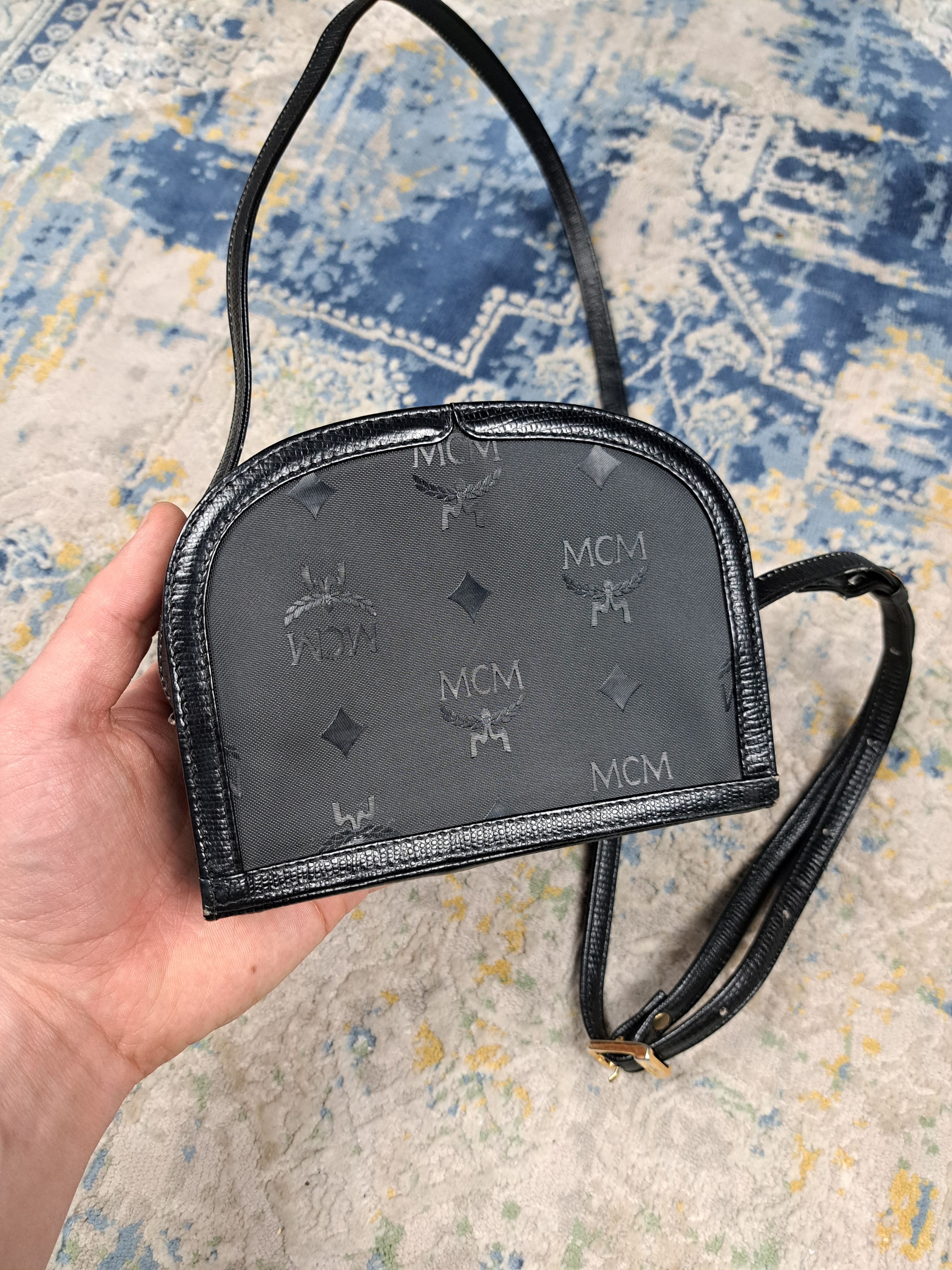 MCM VTG 80s MCM Monogram Crossbody Mini Bag Designer Size ONE SIZE - 3 Thumbnail