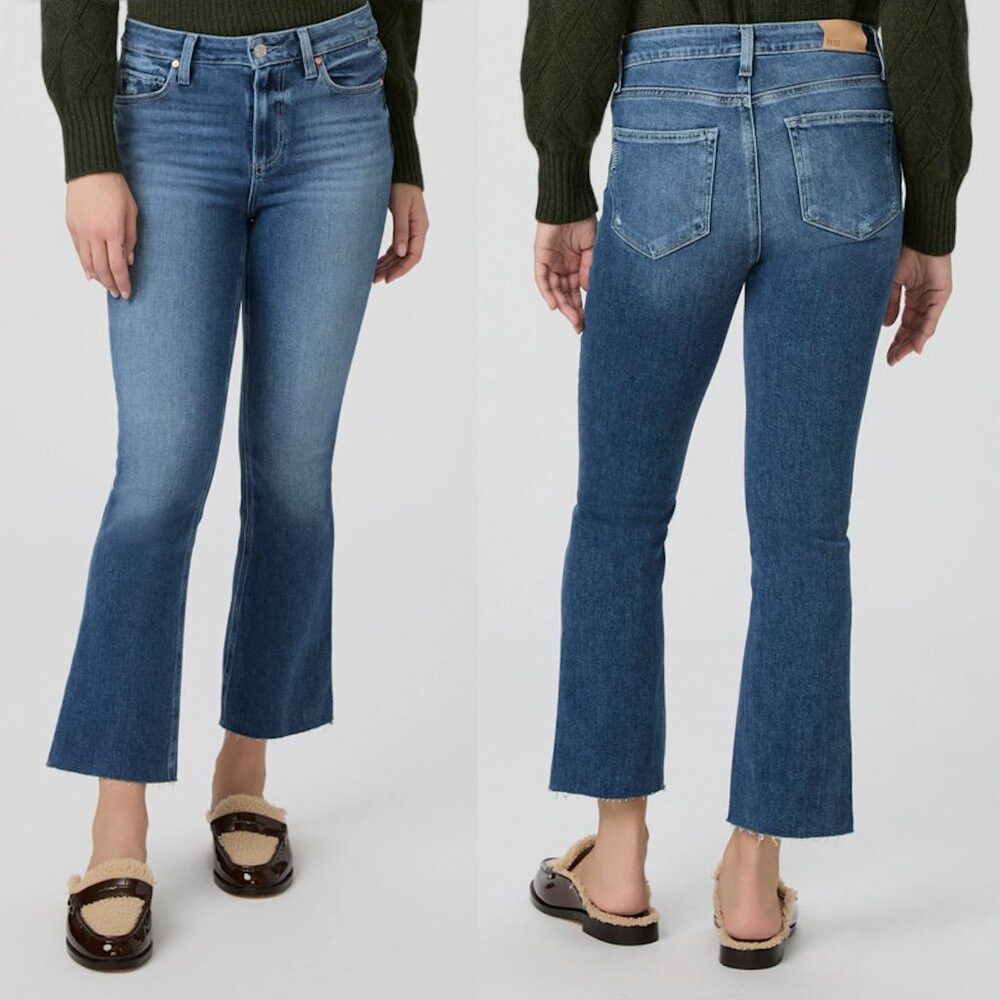 Paige NWT New Paige Colette Crop Flare Jeans Size 23 Size 23" - 1 Thumbnail