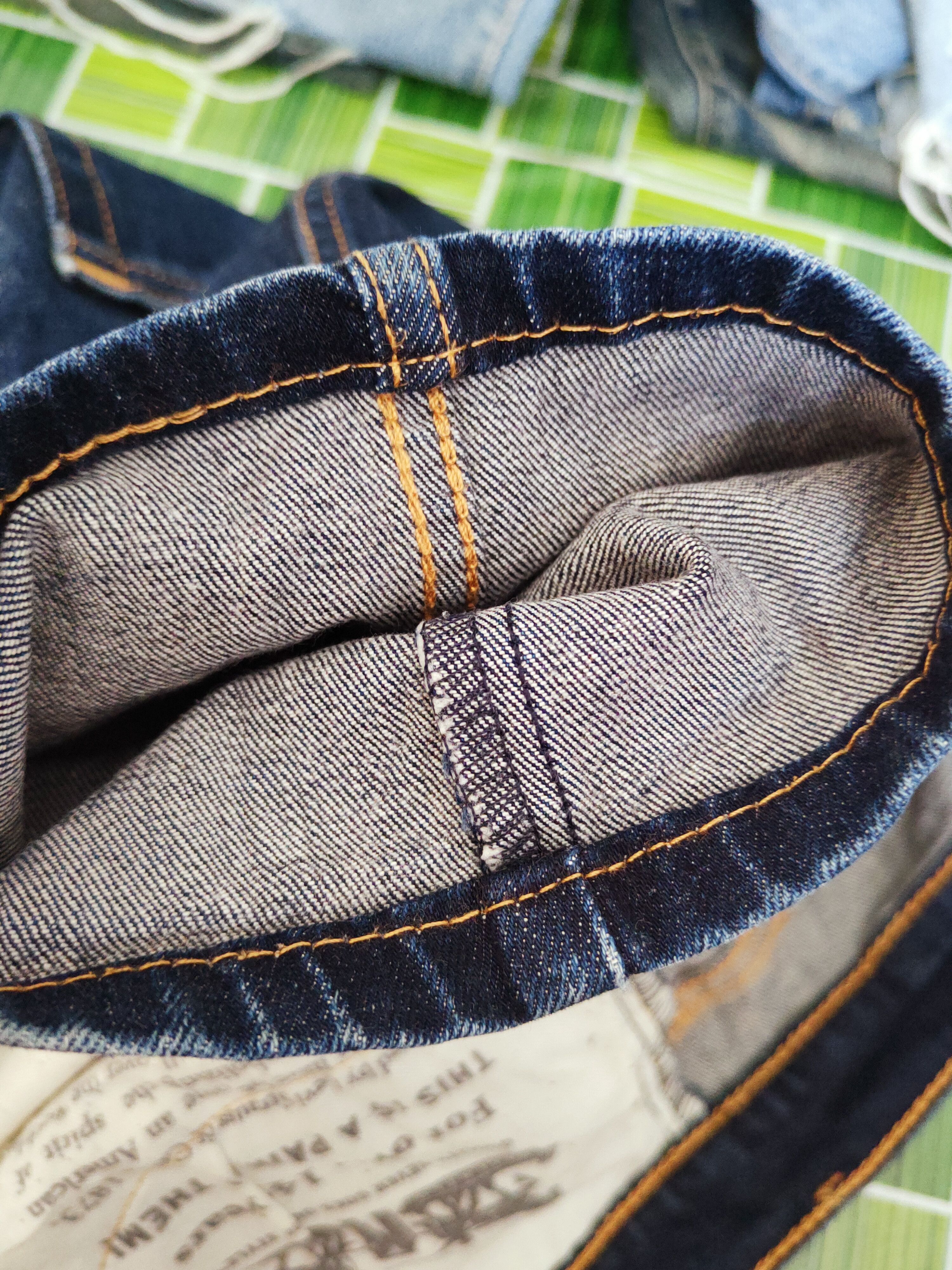 Levi's Levi's Dark Blue Distressed Ripped Jeans #S2707 Size US 33 - 14 Thumbnail