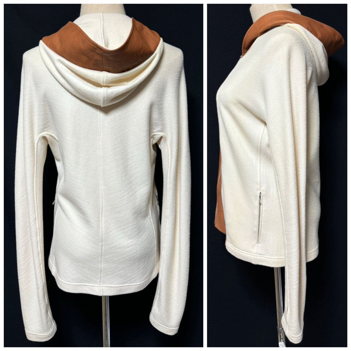 Hermes Hermes leather-switched 2-way size ZIP UP parka jacket 38 Size S / US 4 / IT 40 - 20 Thumbnail