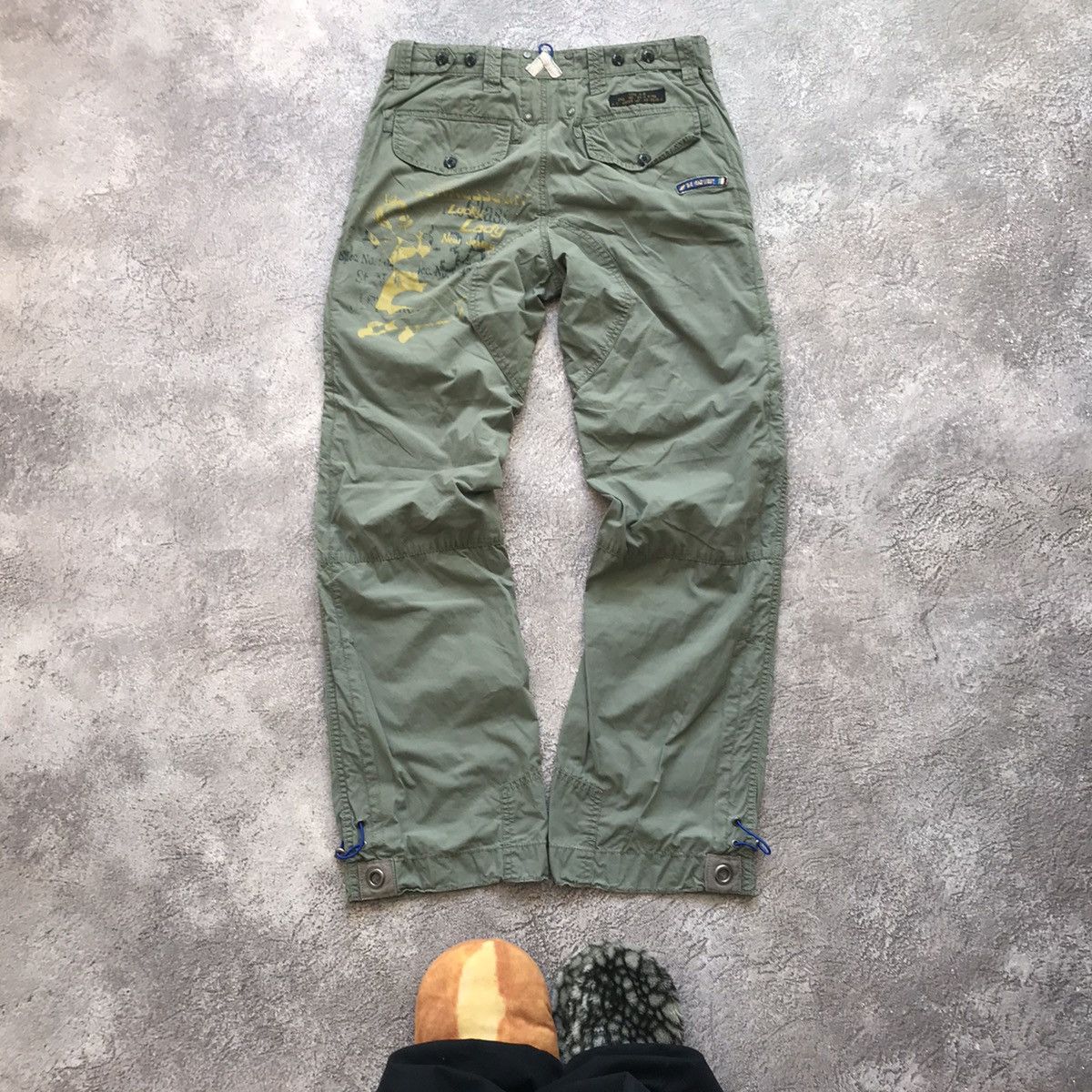 Vintage Vintage 90s Baggy Cargo Pants Flared Parachute Gorpcore 30 Size 30" / US 8 / IT 44 - 6 Thumbnail