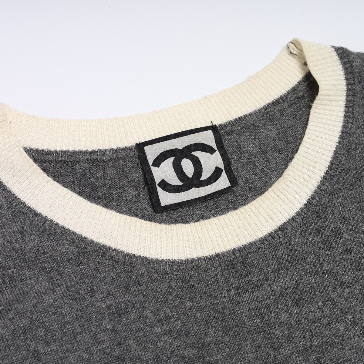 Chanel Chanel Wool Grey Dress Logo Size XS / US 0-2 / IT 36-38 - 6 Thumbnail