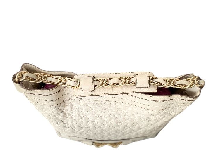 Anya Hindmarch Anya Hindmarch White Leather Chain Link Handle Bag Size ONE SIZE - 3 Thumbnail