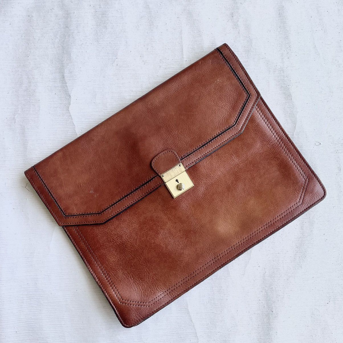 Japanese Brand × Leather × Vintage Vintage Pilot Full Leather Envelope/Document Case Size ONE SIZE - 2 Thumbnail