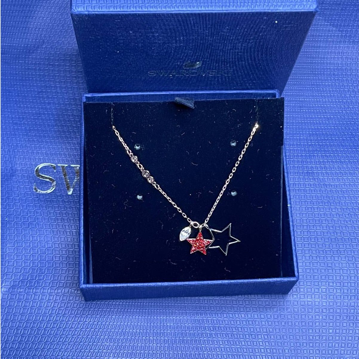 Swarovski Swarovski Duo Star Medium Pendant Necklace Size ONE SIZE - 1 Thumbnail