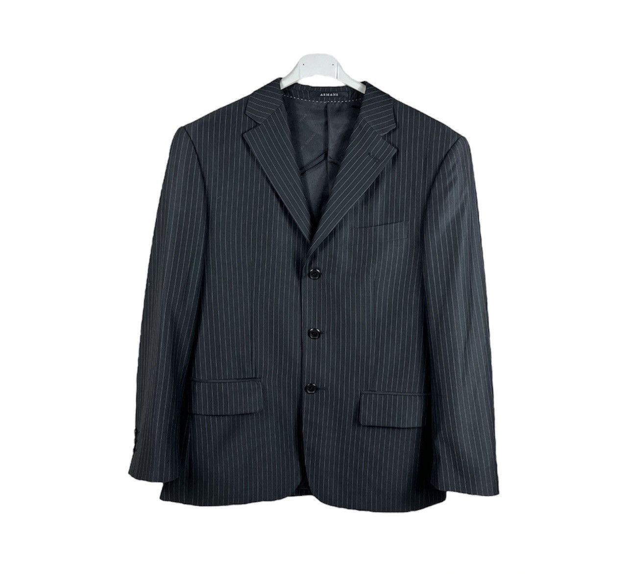 Vintage Giorgio Armani striped wool blazer jacket luxury