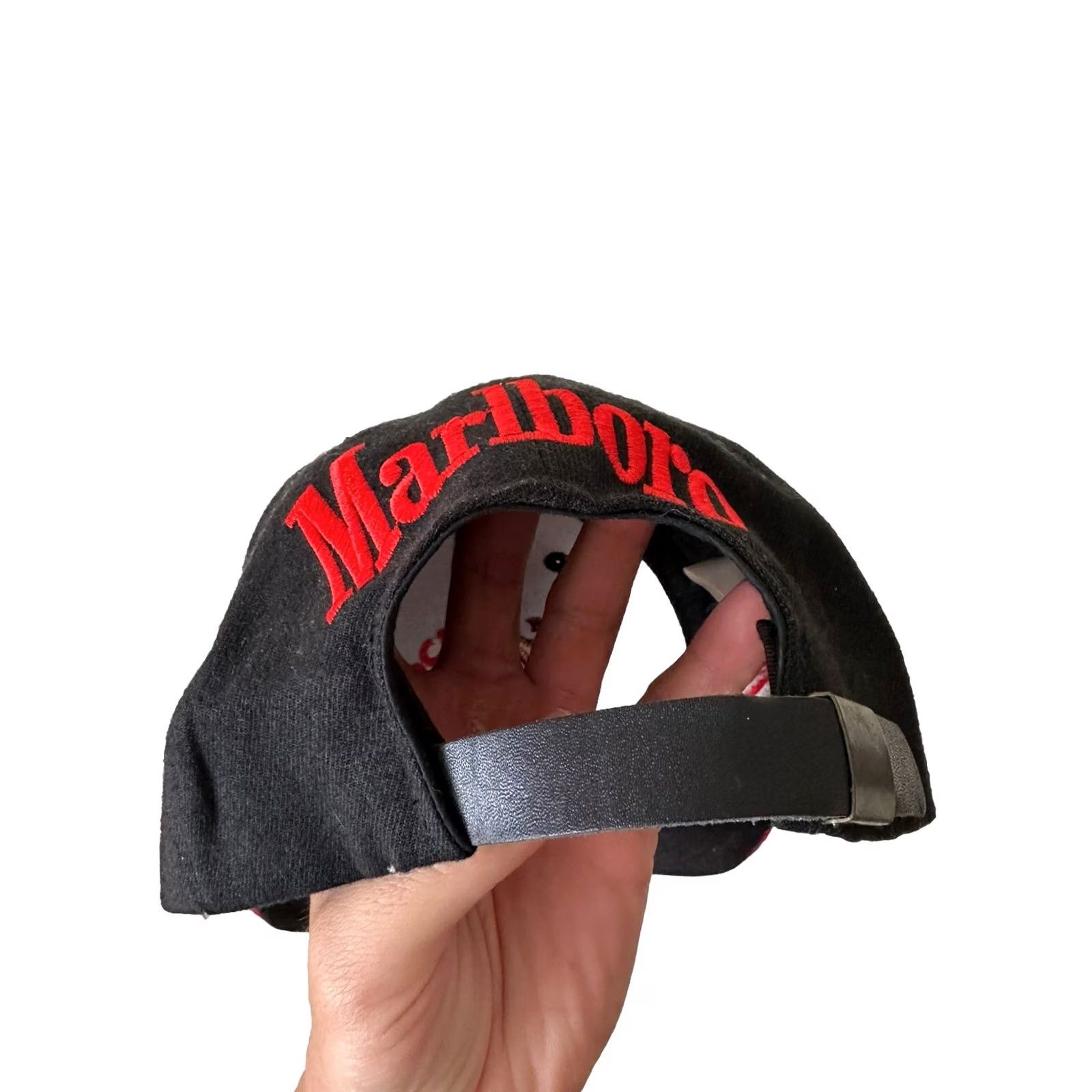 Marlboro VINTAGE Marlboro Hat Adjustable Black 90s Lizard Rock Adventure Racing Team Strapback NWOT Size ONE SIZE - 6 Thumbnail