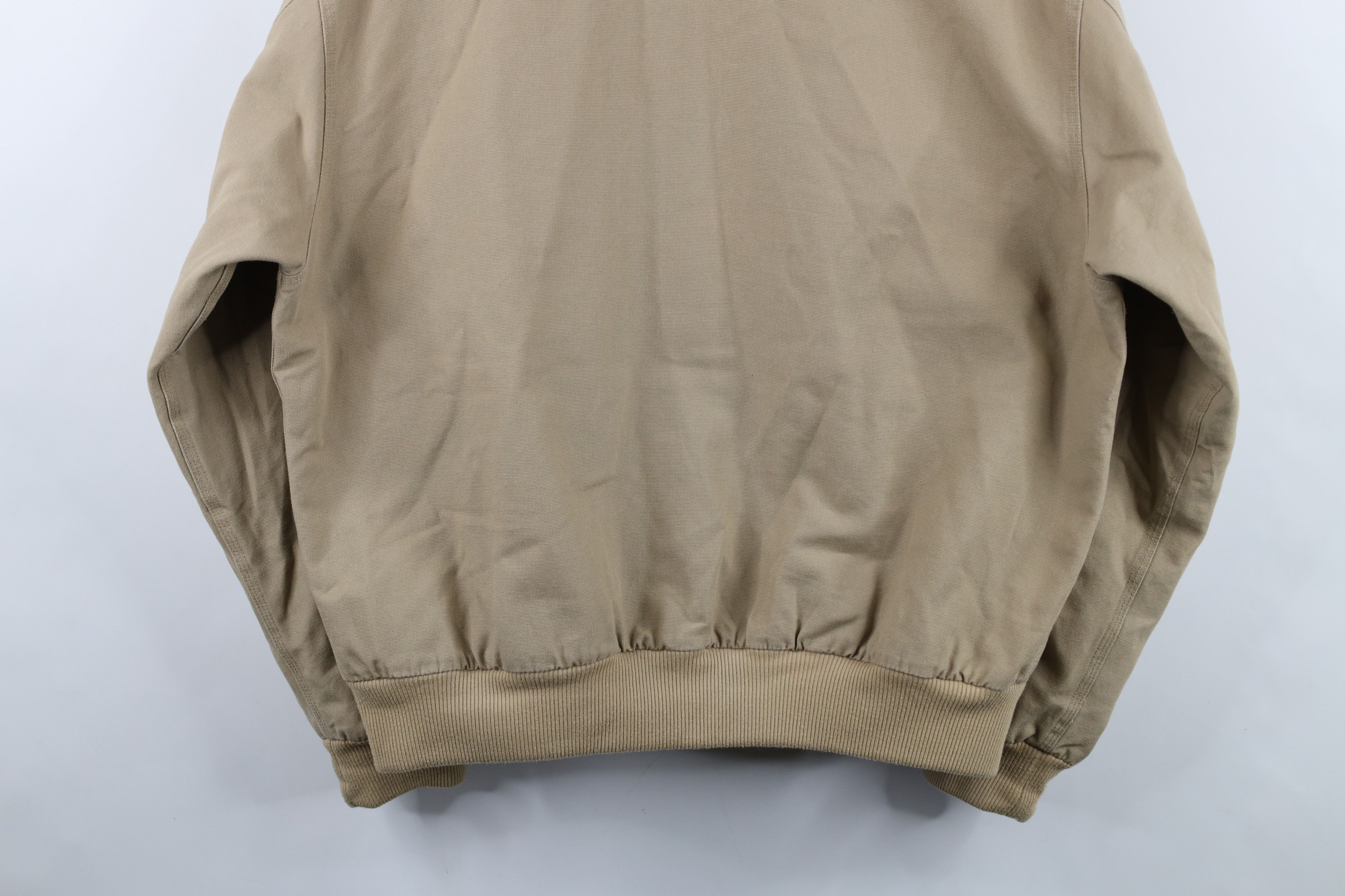 Vintage Vintage 90s Y2K Streetwear Full Zip Bomber Jacket Beige Size US M / EU 48-50 / 2 - 13 Thumbnail