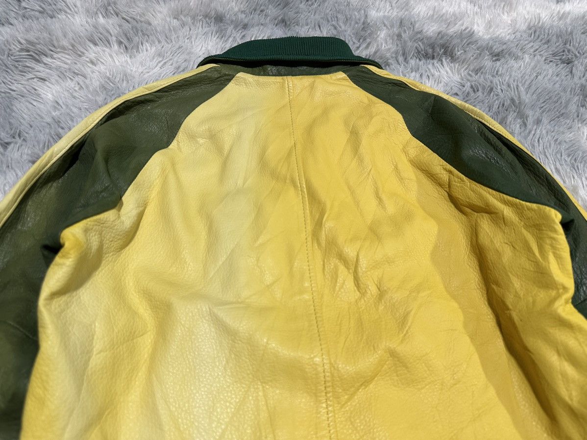 Japanese Brand 🔥Aw04 Drestrip Deer Leather Track Jacket Jamaica Marijuana Size US S / EU 44-46 / 1 - 14 Thumbnail