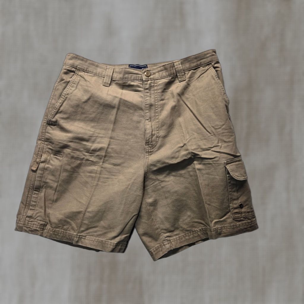 Vintage VINTAGE Saddlebred Men's Cargo Shorts Casual Khaki Tan Brown Medium 36 Zipper Pockets Stretch Size US 36 / EU 52 - 1 Thumbnail