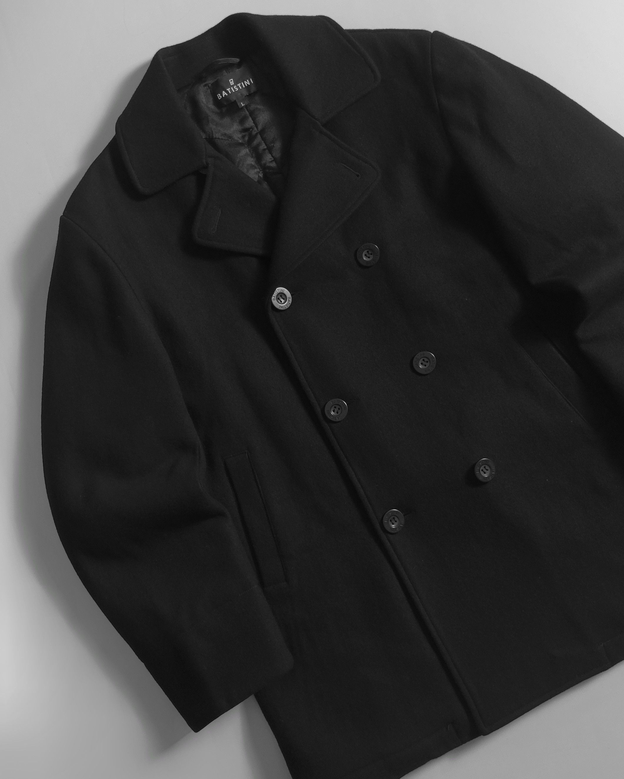 Vintage Wool Navy Peacoat Jacket Military / Sailor Style Size US L / EU 52-54 / 3 - 2 Thumbnail