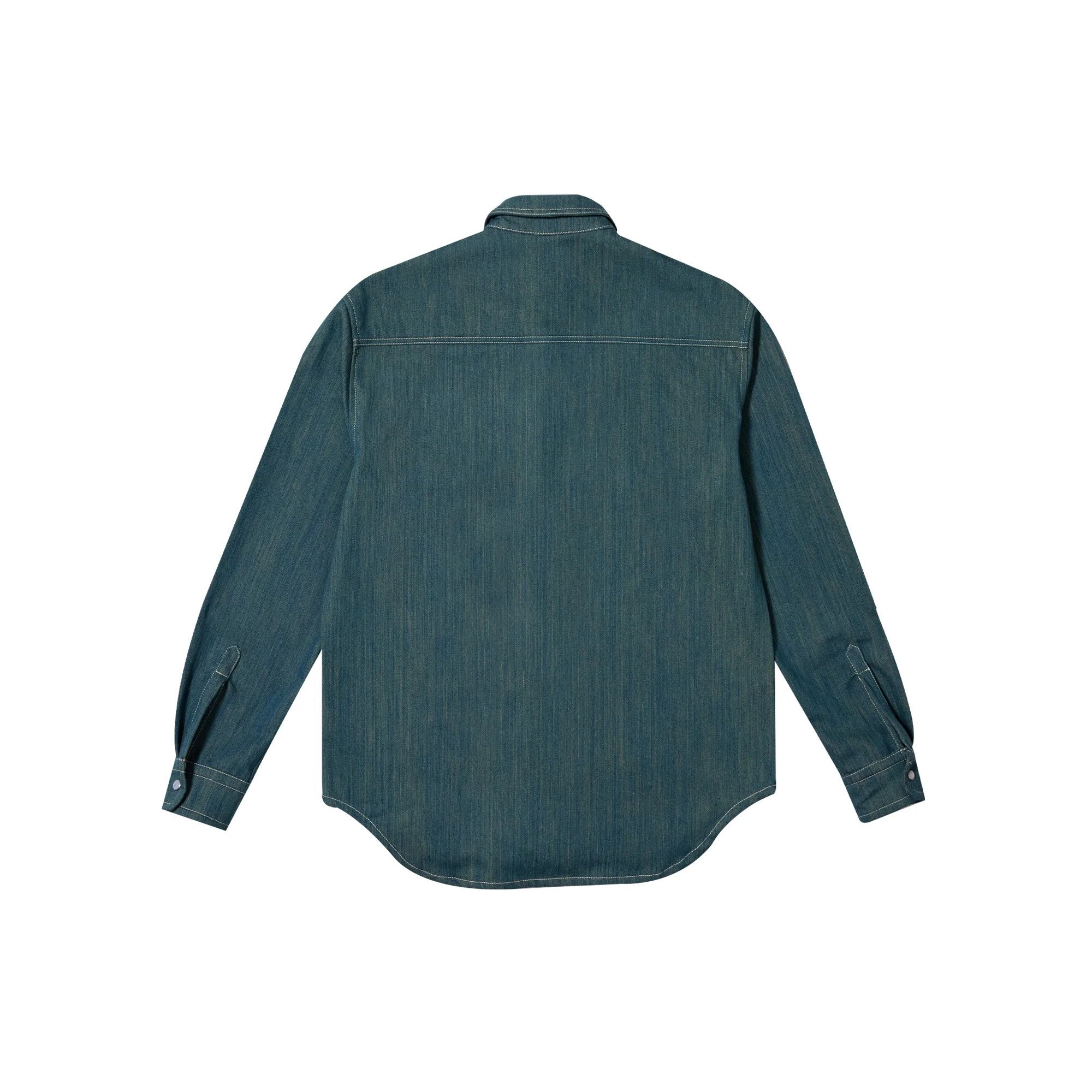 Libero 💚 Libero Spaghetti Western Button Up Shirt Green Denim NEW Size US M / EU 48-50 / 2 - 2 Thumbnail