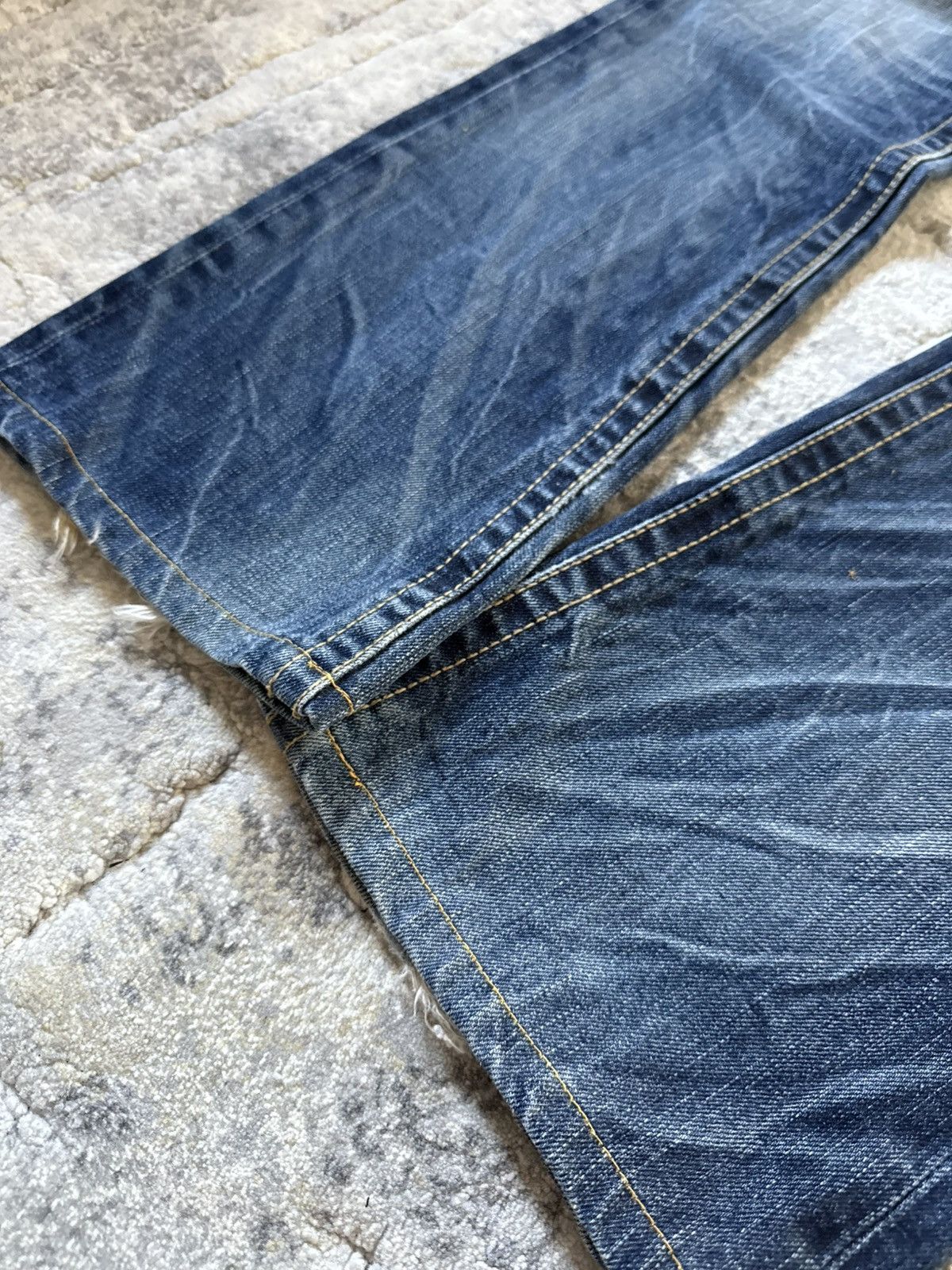 If Six Was Nine 2000s Lolita Japan Studded Pyramid Whiskers Flared Jeans Size US 30 / EU 46 - 13 Thumbnail