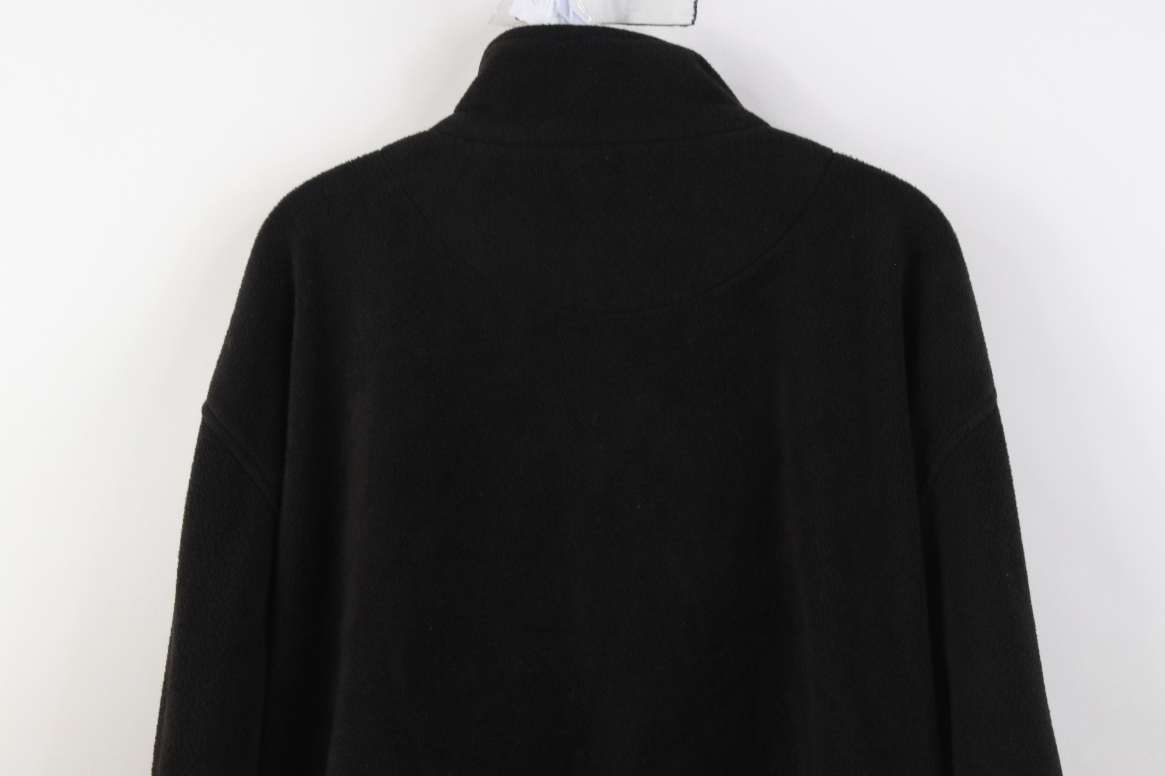 Vintage Vintage 90s Streetwear Pullover 1/4 Zip Fleece Sweater Black Size US L / EU 52-54 / 3 - 9 Thumbnail