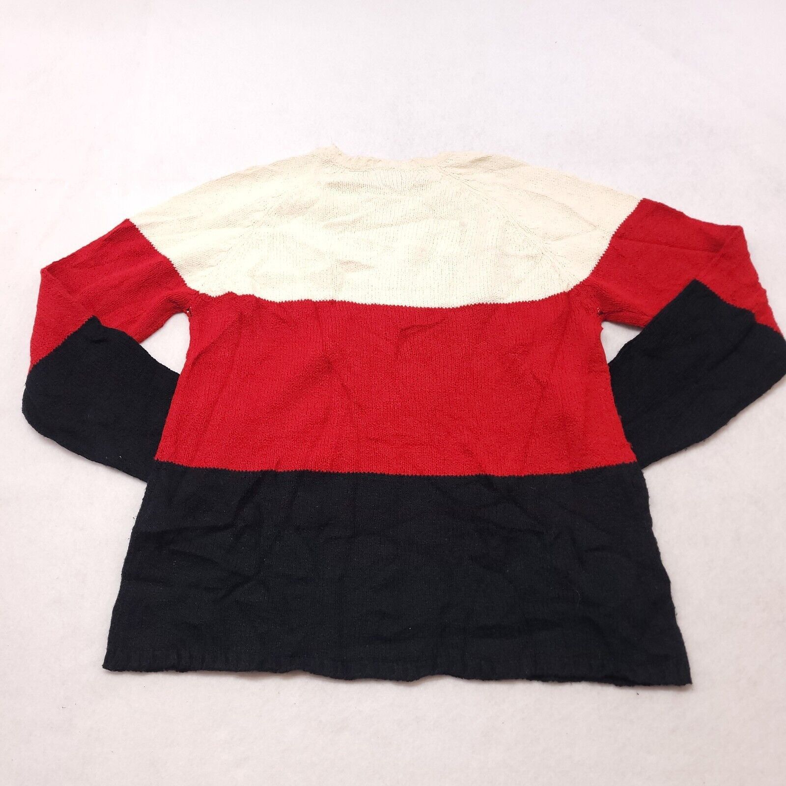 Annex Annex Pullover Cotton Sweater Womens Size L White Red Black Size L / US 10 / IT 46 - 10 Thumbnail