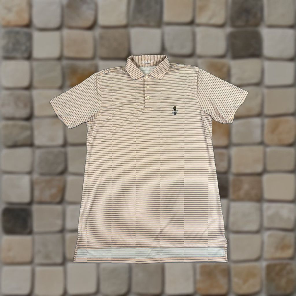 Vintage B.Draddy Polo Shirt Mens M Pink Blue Logo Golf Shirt Polo Size US M / EU 48-50 / 2 - 1 Thumbnail