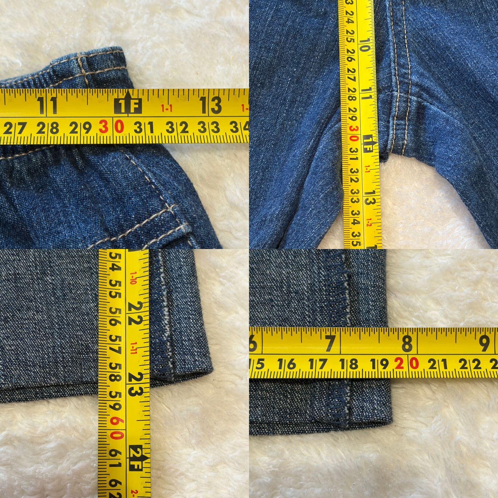 Quacker Factory Quacker Factory Jeans Cropped Womens XS Blue High Rise Denim Cuffed Embellished Rhinestone 5-Pocket Stretch Size 42" / US 20 - 8 Thumbnail