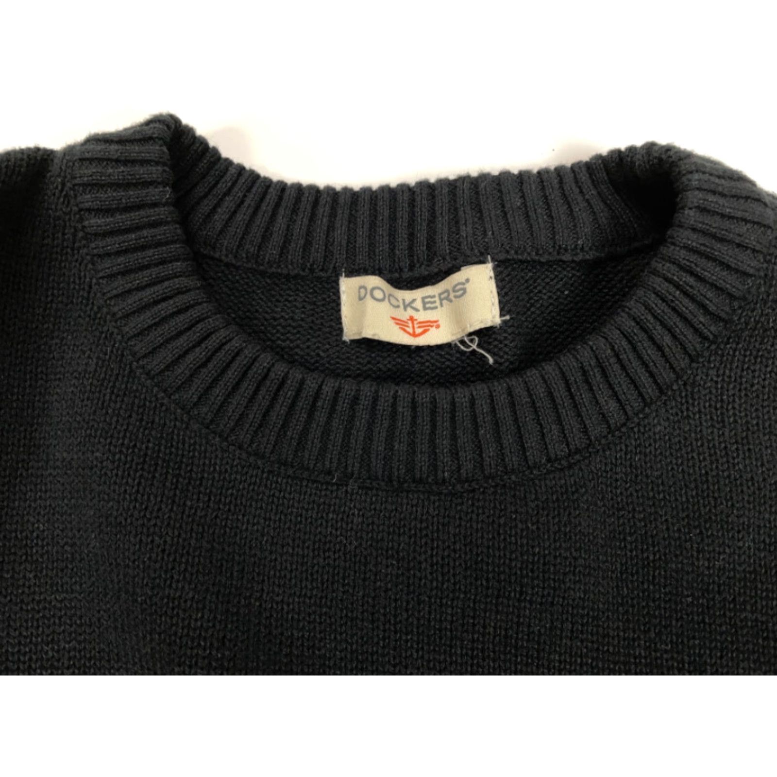 Dockers VINTAGE DOCKERS Sweater Adult Large Black Polar Bear Snowflake Pullover Knit 90s Ski Pattern Mens Size US L / EU 52-54 / 3 - 4 Thumbnail