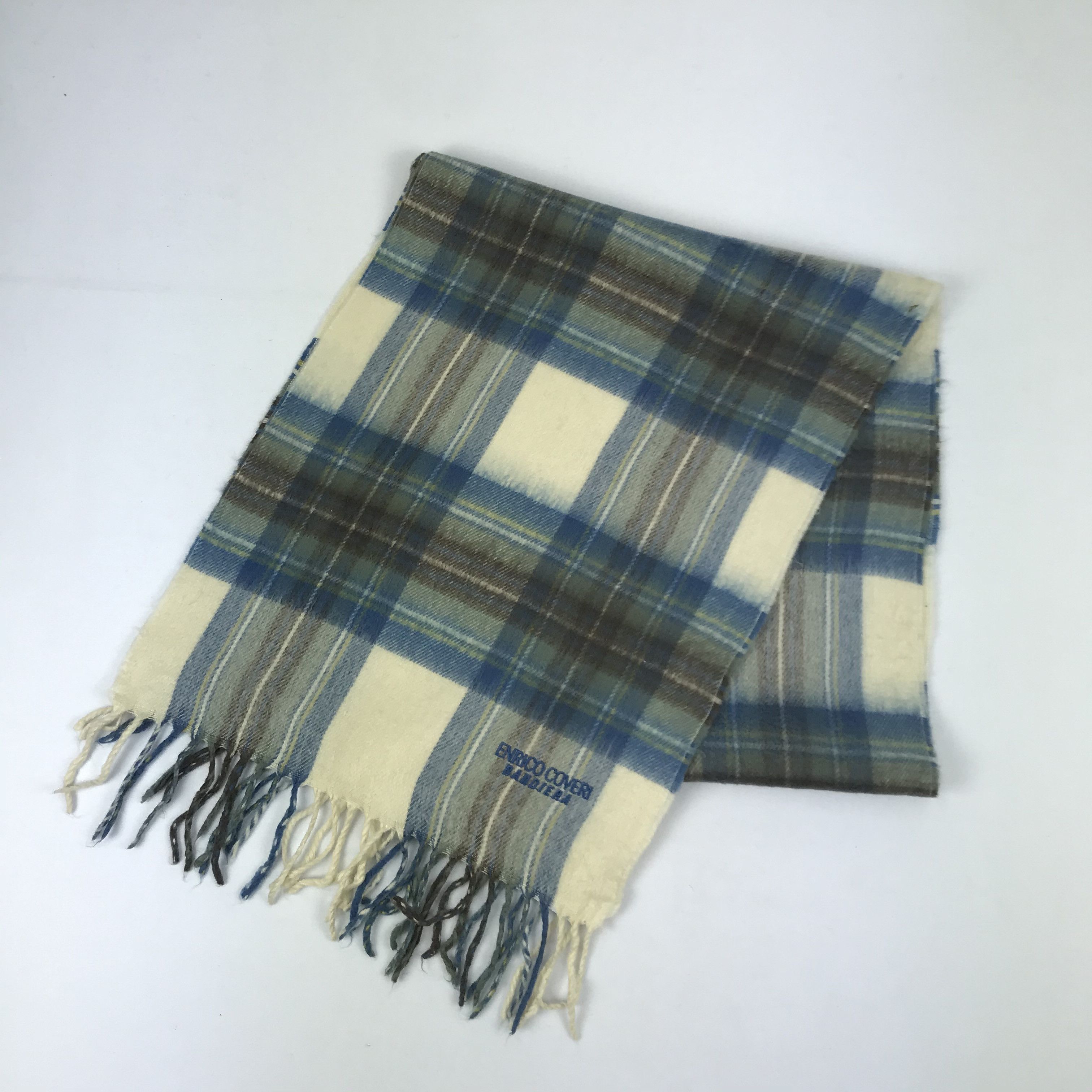 Enrico Coveri Vintage Enrico Coveri Bandiera Scarf Wool Muffler Scarves Size ONE SIZE - 3 Thumbnail