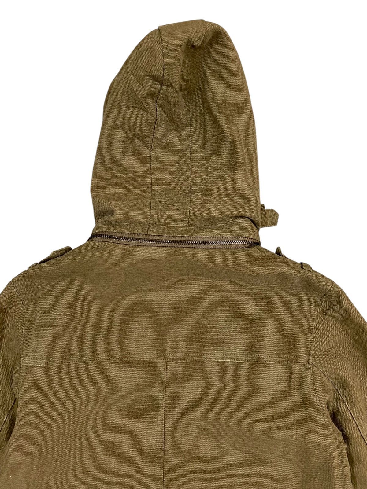 Japanese Brand × Vintage Men’s Olive Military Parka Jacket Hood & Multiple Pockets Size US S / EU 44-46 / 1 - 5 Thumbnail
