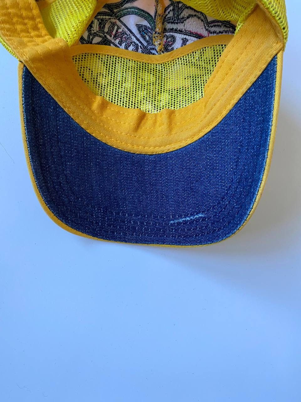 Christian Audigier Vintage Y2K ED Hardy skull yellow cap Size ONE SIZE - 5 Thumbnail