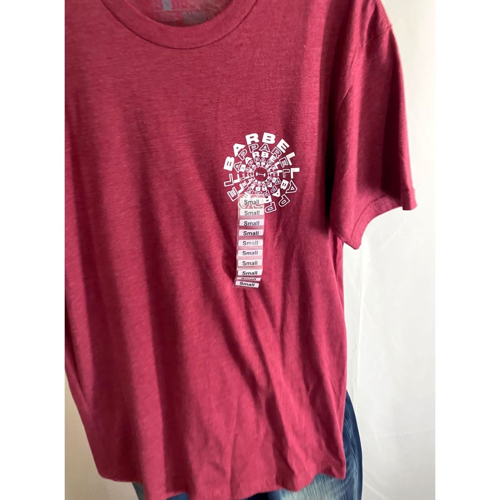 Vintage Barbell TEE Shirt Muscle Small S Mens Sharp Back Panel T-Shirt Small S Shirt Mens Sharp Back Panel TEE Barbell Size US S / EU 44-46 / 1 - 4 Thumbnail