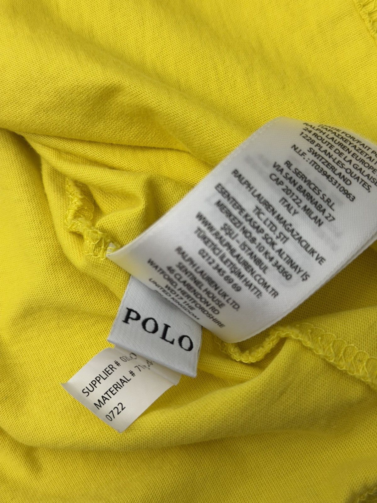 Polo Ralph Lauren Polo Ralph Lauren Yellow Hooded Long Sleeve T-Shirt Medium Size US M / EU 48-50 / 2 - 7 Thumbnail
