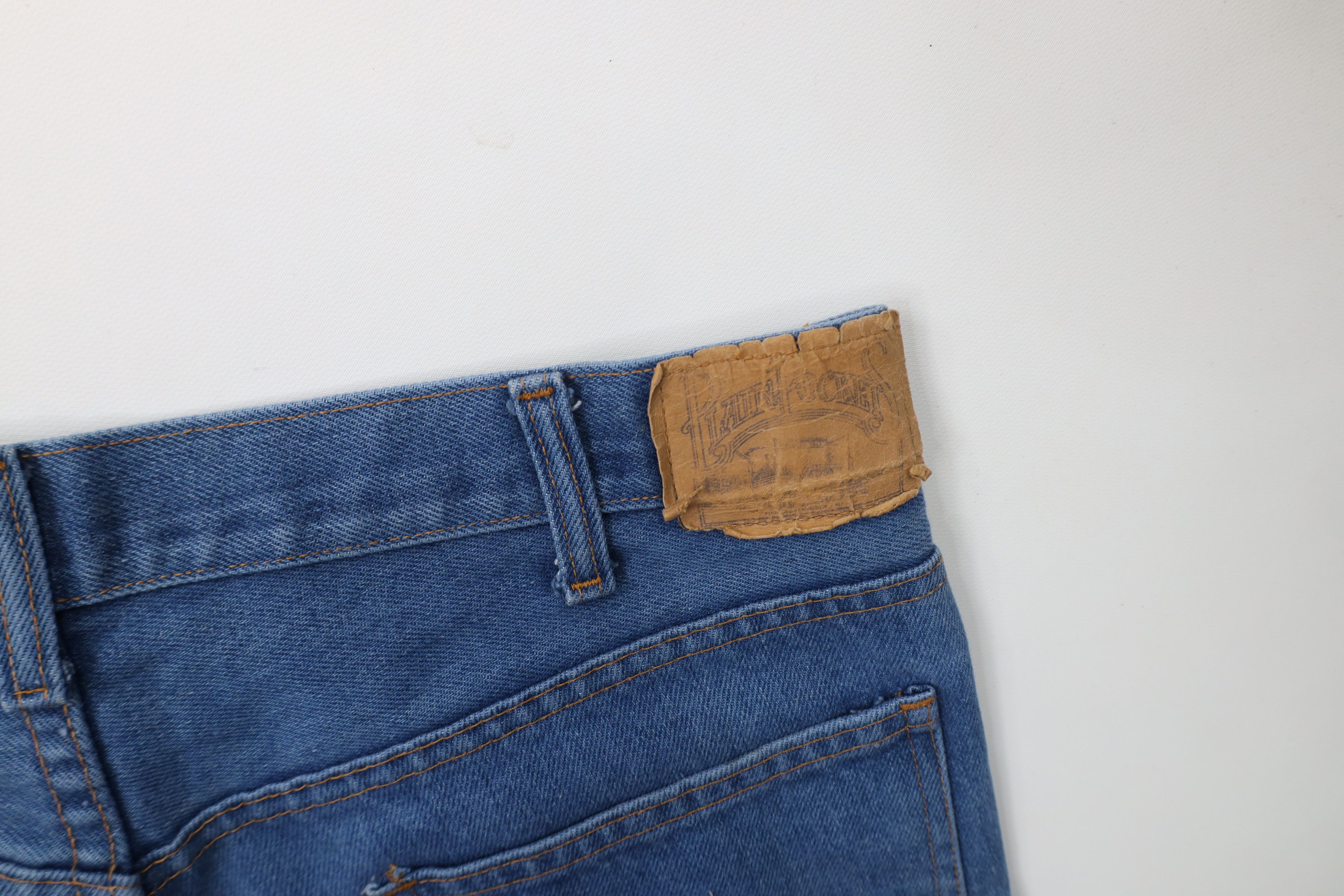 Vintage Vintage 70s Streetwear Wide Leg Denim Jeans Blue Cotton USA Size US 36 / EU 52 - 15 Thumbnail