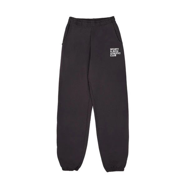 Sporty & Rich o1mle0525 Exercise Often Sweatpant in Faded Black Size 26" / US 2 / IT 38 - 1 Thumbnail