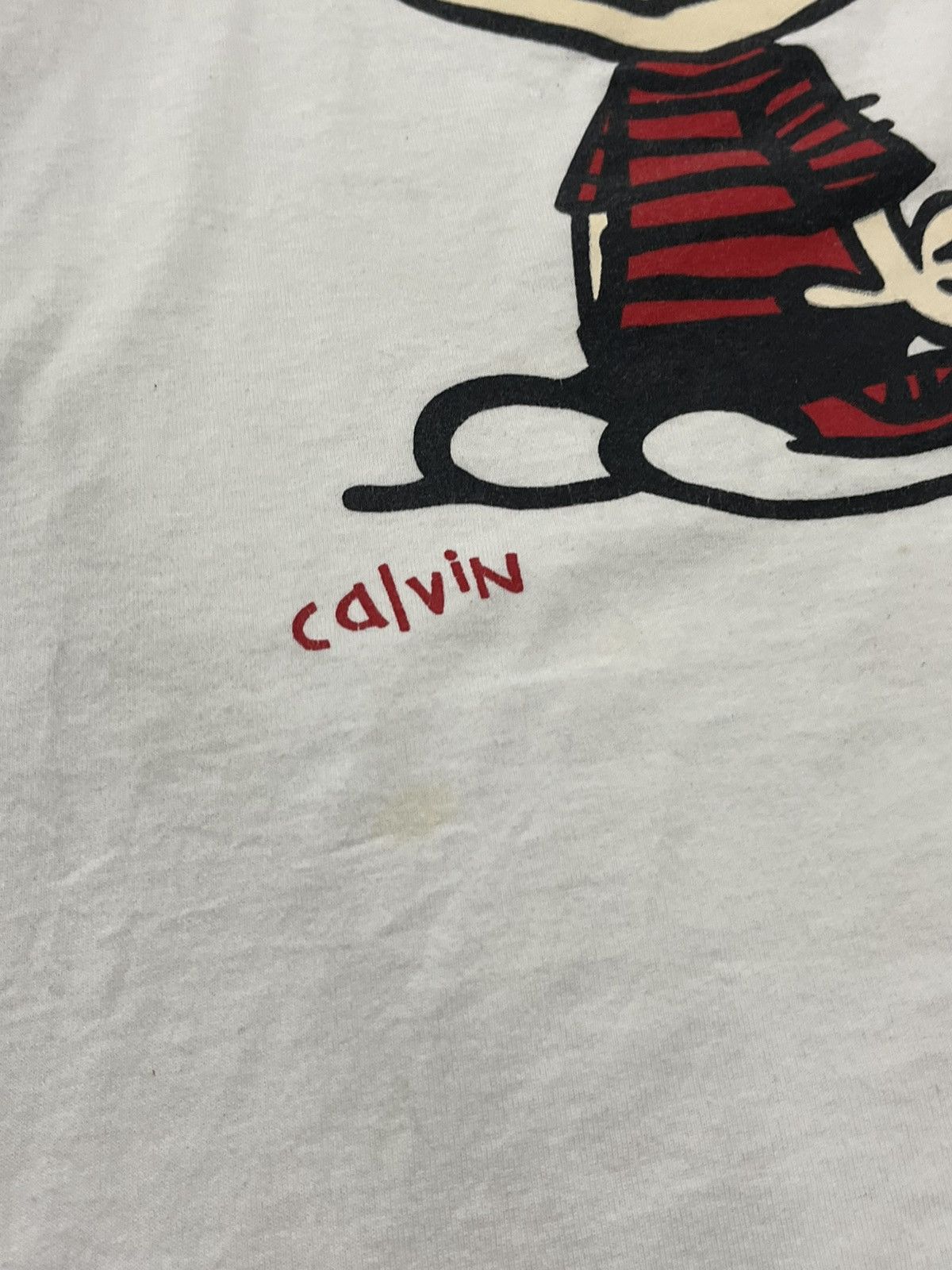 Vintage Vintage Calvin and Hobbs 90s funny graphic tee shirt grunge Size US XL / EU 56 / 4 - 4 Thumbnail