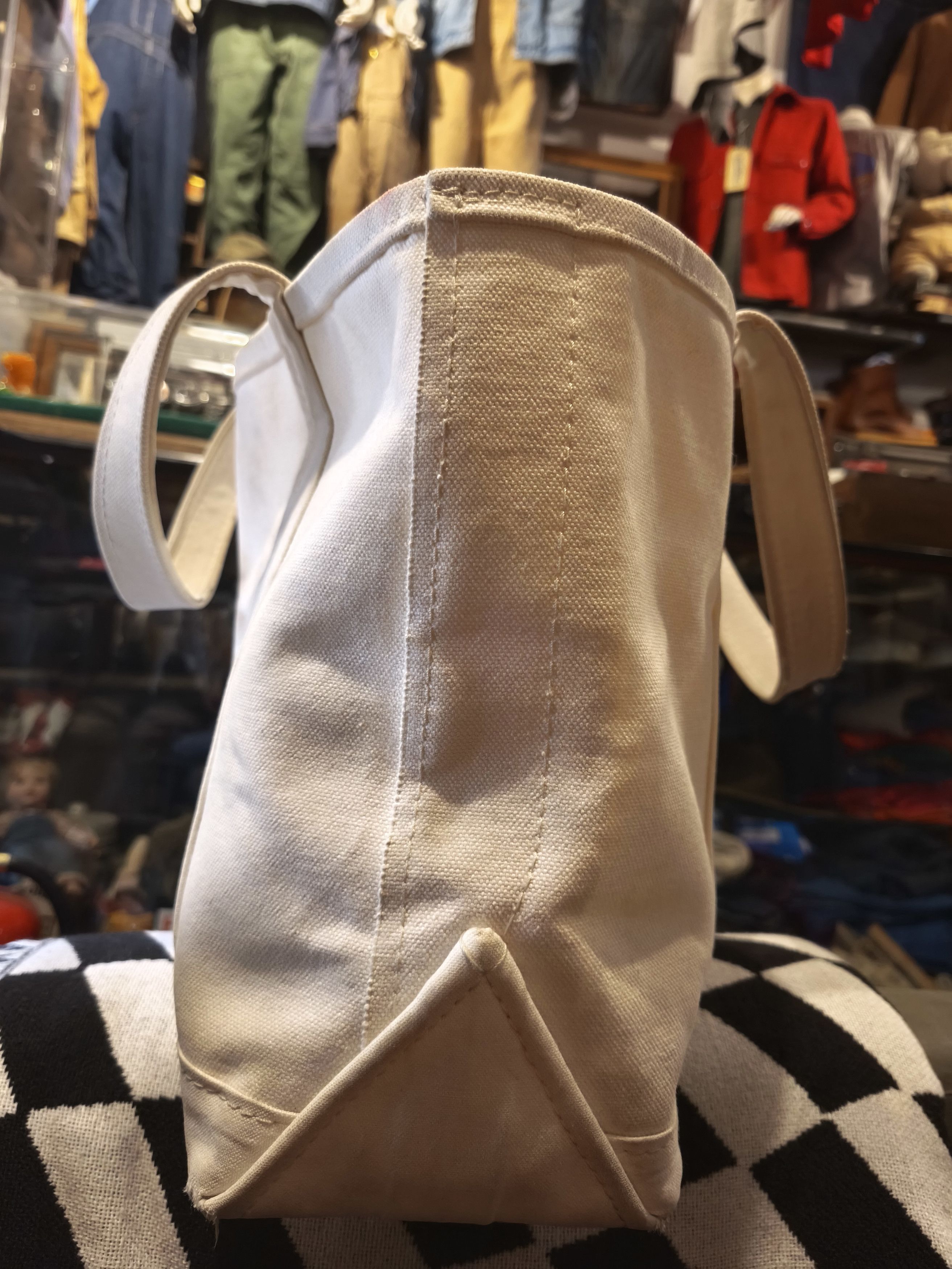 Orcival Orcival Sand Beige Canvas Tote Bag Medium Size ONE SIZE - 4 Thumbnail