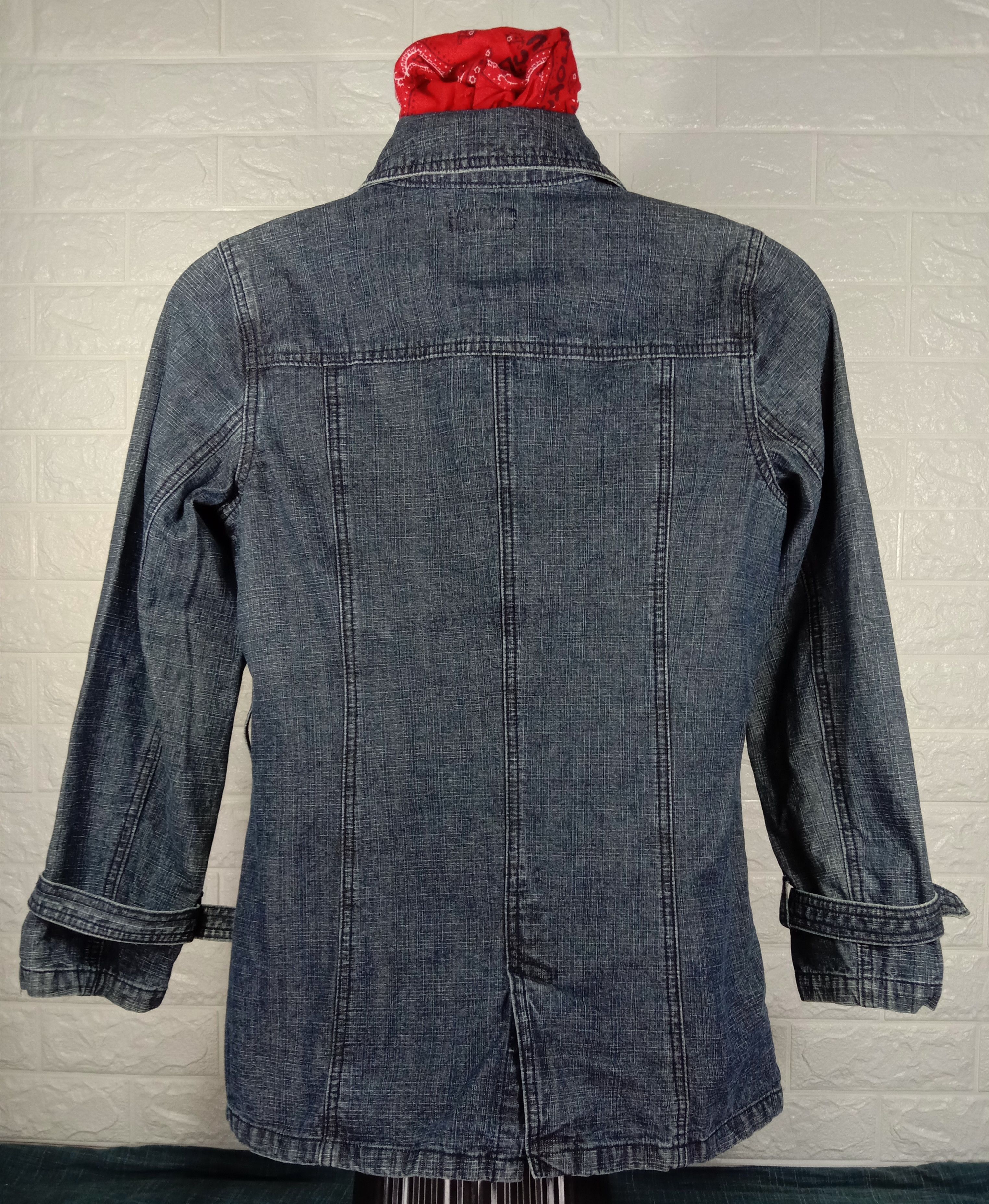 Japanese Brand Vintage Back Rush Denim Jacket Size US M / EU 48-50 / 2 - 4 Thumbnail