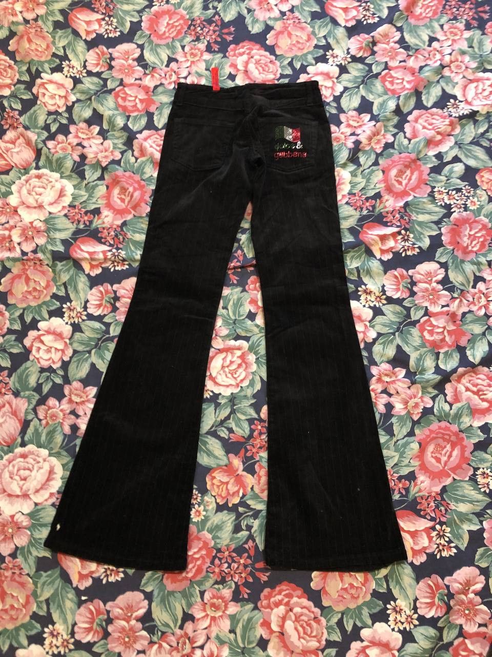 Dolce & Gabbana Black Pants luxury Dolce&Gabbana Y2K logo Vintage Size 27" / US 4 / IT 40 - 19 Thumbnail