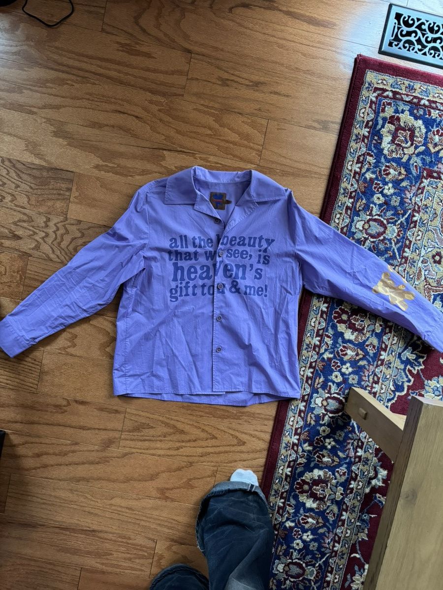 Heaven by Marc Jacobs Purple Heaven’s Gift Longsleeve Shirt Size US M / EU 48-50 / 2 - 1 Thumbnail
