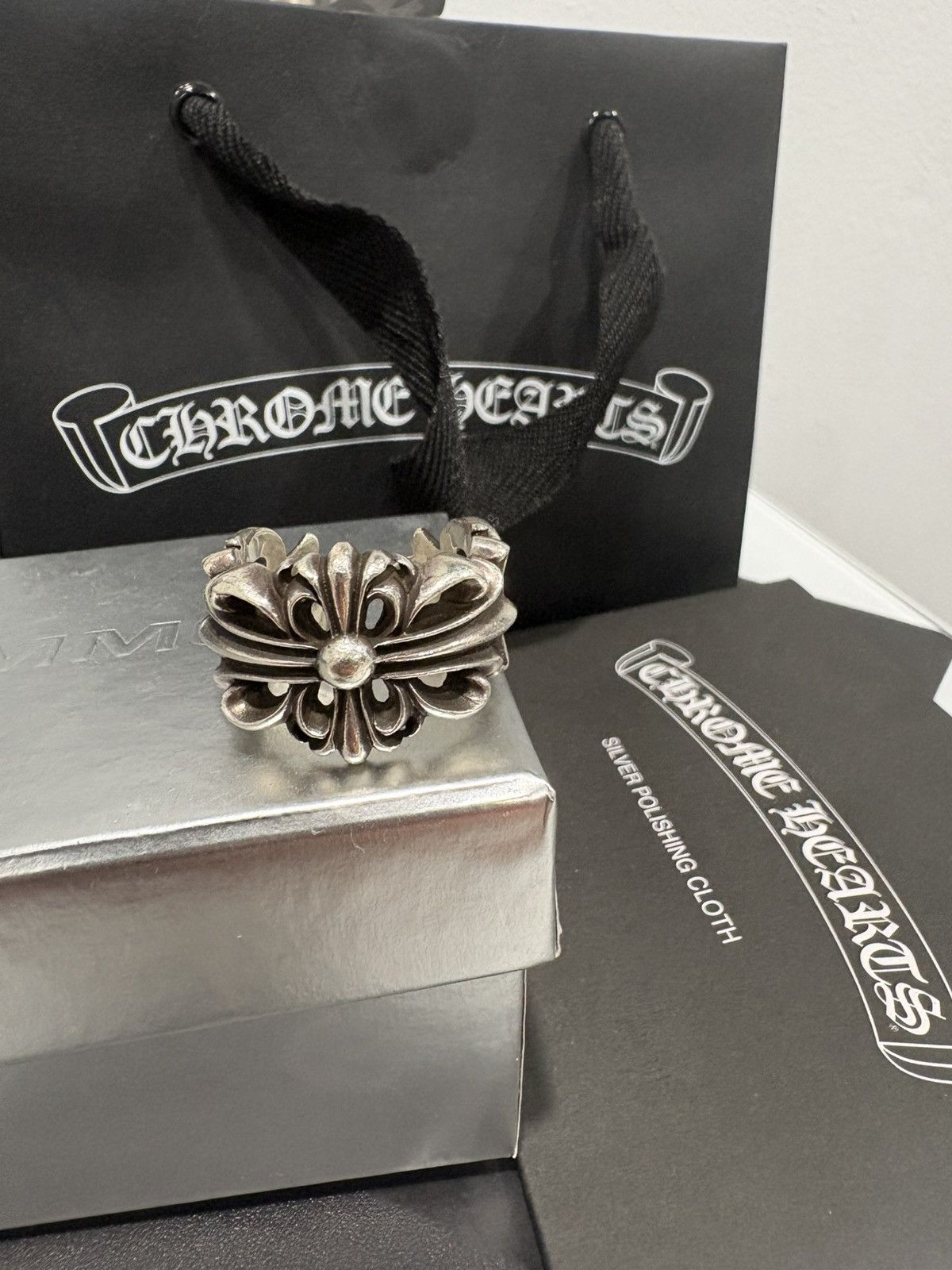Chrome Hearts Chrome Hearts Double Floral Ring Size ONE SIZE - 1 Thumbnail
