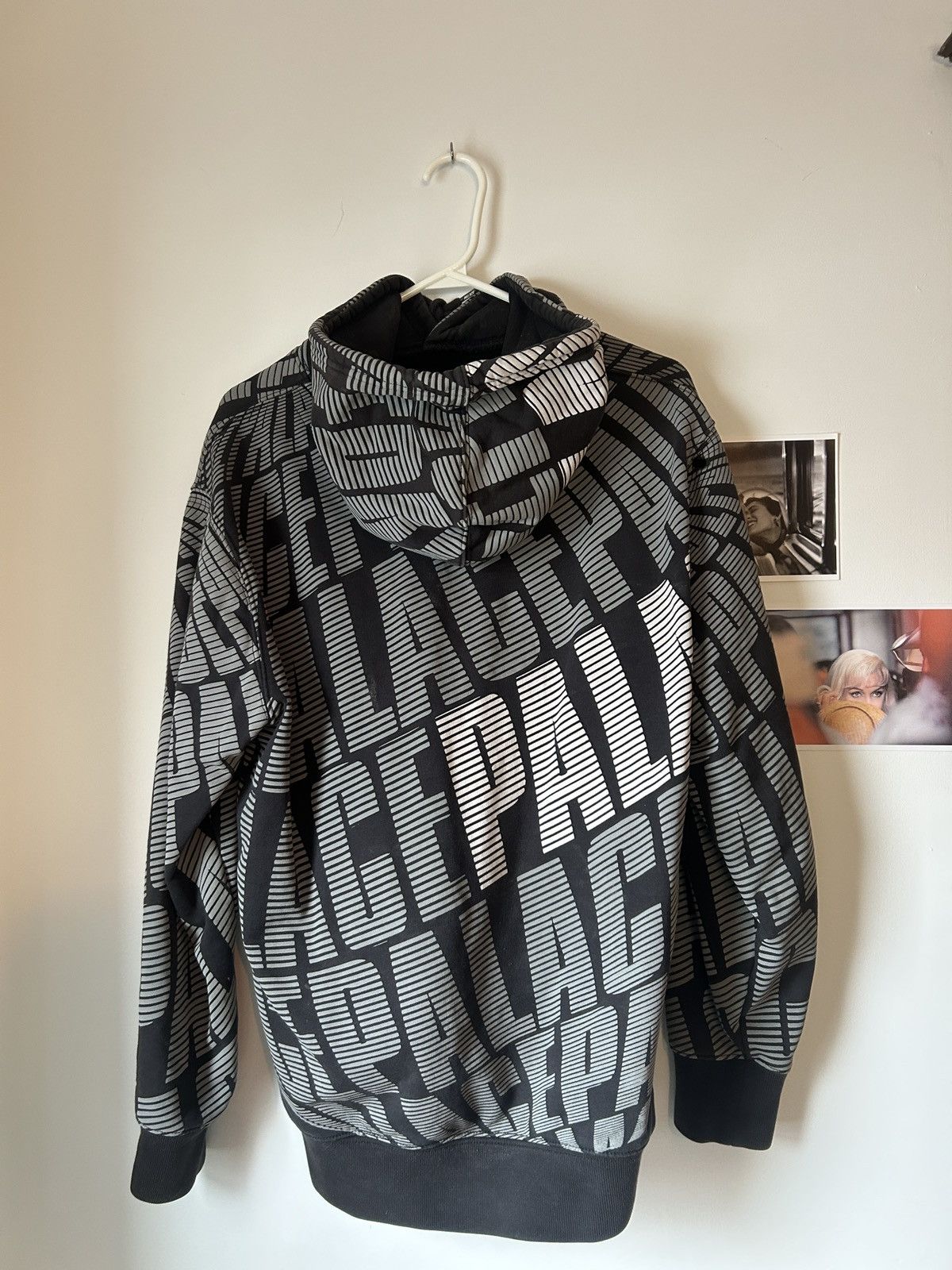 Palace Palace All-Over Print Hoodie — Black / Grey Size US M / EU 48-50 / 2 - 2 Thumbnail