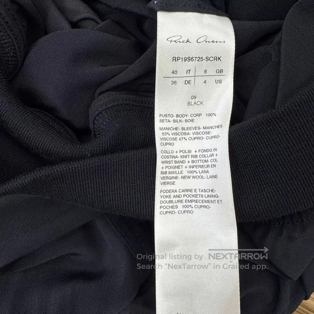 Rick Owens RICK OWENS Black Jacket Coat Size 4. Size US XXS / EU 40 - 8 Thumbnail