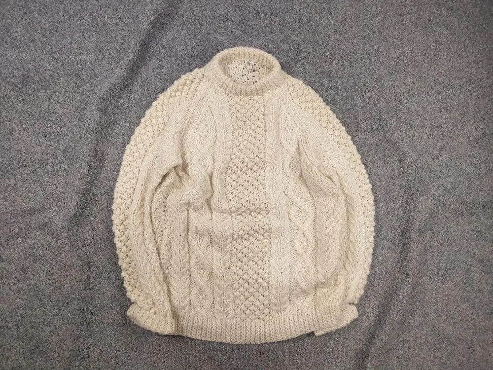 Vintage Vintage 70's Grigoropoulos Fisherman Hand Cable Knit Sweater Size US L / EU 52-54 / 3 - 1 Thumbnail