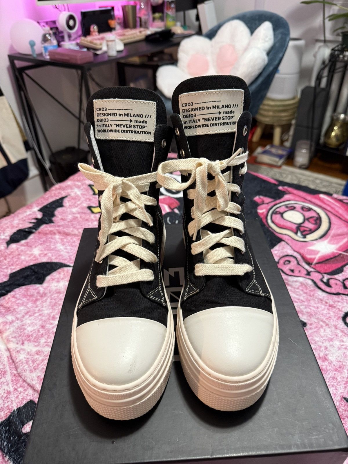 Other CRISTIAN ZEROTRE BLACK CANVAS SNEAKERS EU 41 Size US 11 / IT 41 - 4 Thumbnail