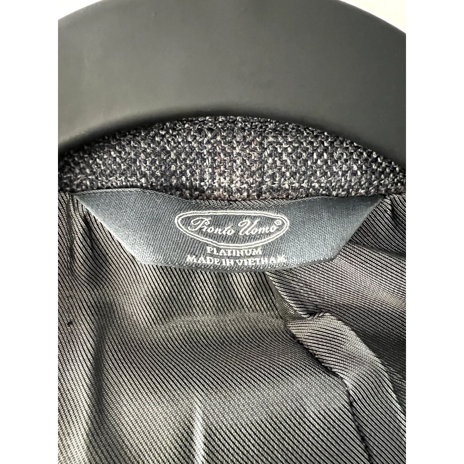 Pronto Uomo Pronto Uomo Grey Lambwool Blazer 44L Size 44L - 3 Thumbnail