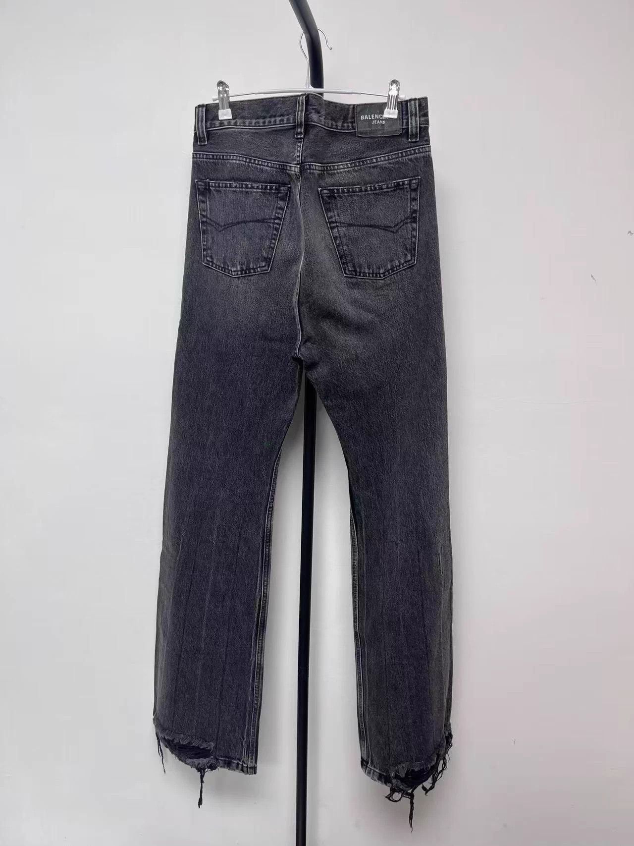 Balenciaga Balenciaga The Lost Tape series flared jeans, men's, black Size US 27 - 2 Thumbnail